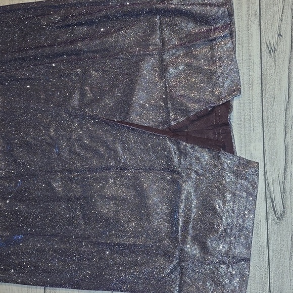 Lulus Faux Wrap Shimmer Midi Skirt Purple Sizes S and L NWT - Picture 5 of 8